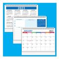 2 PCS Standing Flip Calendar 12 Months Desktop Calendar Stand Up Calendar, with Blank Blocks A.