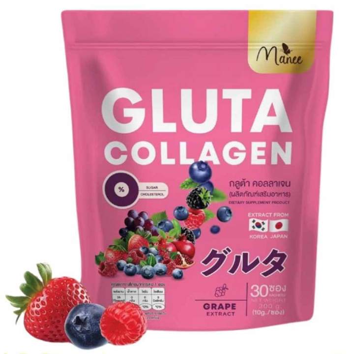 Manee%20Gluta%20Collagen%20Pink%20Juice%201%20Pack%2030%20Sachets%20Manee%20Gluta%20Collagen%20Juice%20-%20Image%204