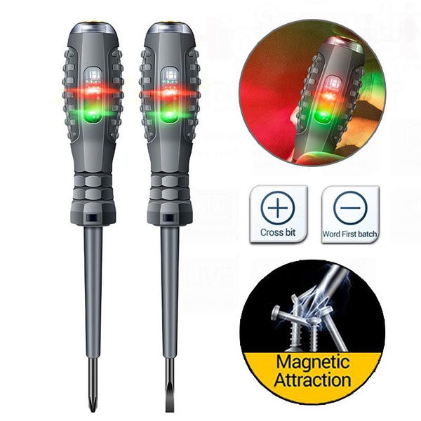 (New)2Pc Voltage Teter Crewdriver Voltage Teter Pen Light Circuit Teter ...