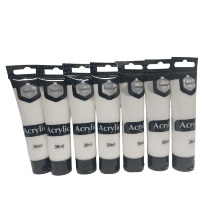 KeepSmiling Acrylic Paint Color, 36 ML White