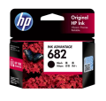 Original HP 682 Printer Black Ink Cartridge. 