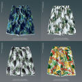 Summer flower shorts, men's loose plus size Hawaiian beach pants, large pants, trendy brand quick-drying pants, couple cropped pants.