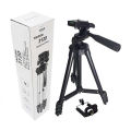 3120 Aluminum Alloy Tripod For Camera & Mobile - Black.