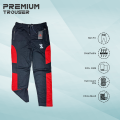 SMUG Stylish Trouser Red mix contrast (China) Fabric soft and comfortable- Black. 