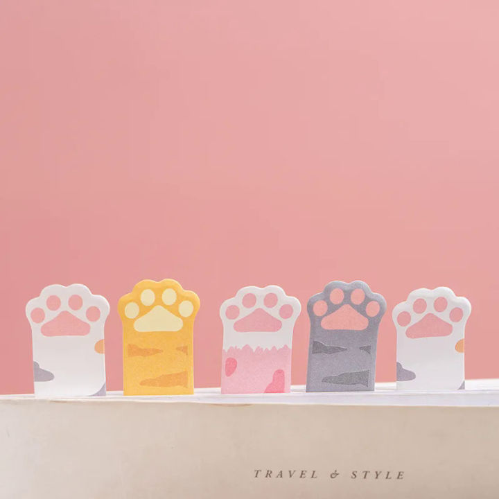 1%20Piece%20Kawaii%20Stationery%20Cartoon%20Cat%20Paw%20Memo%20Pad%20Bookmark%20Flags%20Index%20Tab%20Sticky%20Notes%20Label%20Paper%20Stickers%20-%20Image%202