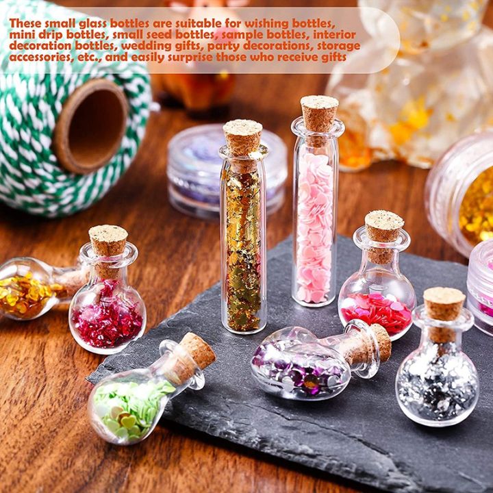 50%20Pieces%20Small%20Mini%20Glass%20Jars%20Bottles%20with%20Cork%20Stoppers%205%20Shapes%20Tiny%20Wishing%20Drifting%20Bottle%20Crafts%20DIY%20Projects%20-%20Image%206
