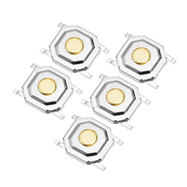 5pcs - SMD Momentary 4Pin Tactile Tact Push Button Switch 4 Pin 5x5x1.5mm On Off PCB SMD Touch Switch Momentary Push Button Switch Square Push Switch Light Switch