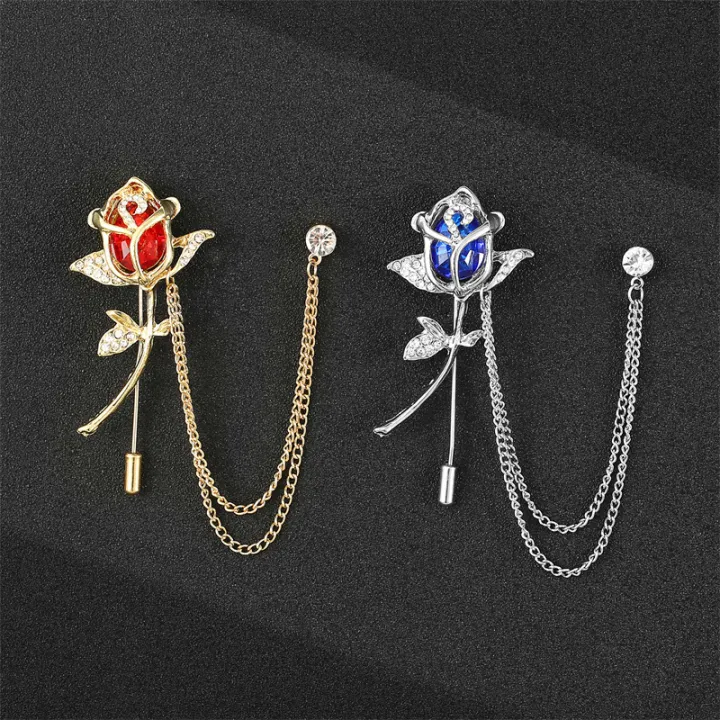 %E3%80%90Factory-direct%E3%80%91%20Men's%20Chain%20Wolf%20Head%20Brooch%20Flower%20Tassel%20Jewelry%20Suit%20Crown%20Trend%20Pin%20Accessories%20-%20Image%202