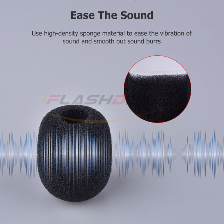 thumbnail image 2 of HyperX Microphone Foam Covers - 4 Pack Pop Filter For Cloud/Alpha/Stinger Headsets 2 of 10