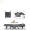 Folding Bed Comfortable Patio Chair Easy Carrying recliner Backrest Bed Office Lounger for Travel. 
