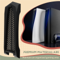 Vertical Stand for 5 Slim Digital Edition Console with Built-in Cooling Vents and Non-Slip Feet Black.