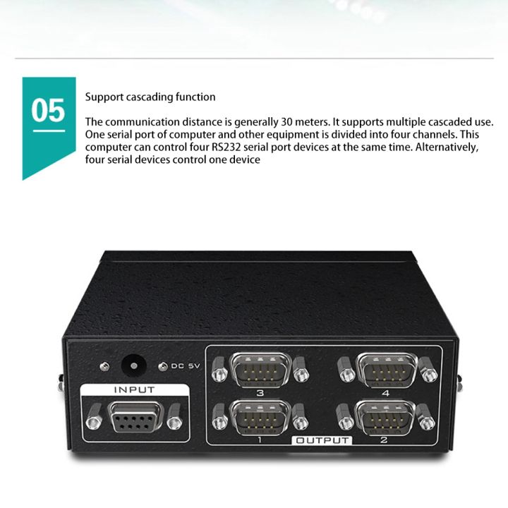 MT-RS104%20Active%20Serial%20RS232%20Splitter%20Bi-Direction%20Switcher%20-US%20Plug%20-%20Image%204