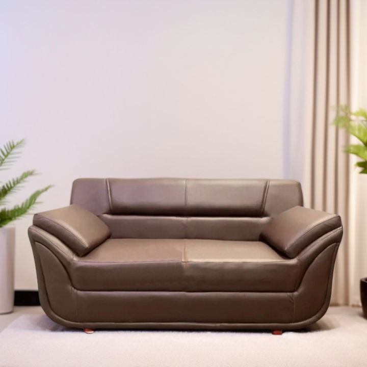 Rolled%20Arm%20Two%20Seater%20Synthetic%20Leather%20Living%20Room%20Sofa%20-%20Image%202