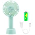 USB Handeld Rechargeable Mini Electric Handheld Fan Free Battery. 