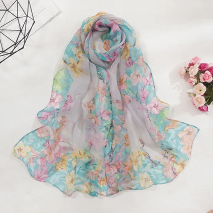 2024%20New%20Fashion%20Women%20Floral%20Printing%20Beach%20Silk%20Scarf%20Shawls%20Female%20Long%20Wraps%20Beach%20Sunscreen%20Hijab%20-%20Image%205