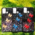 Ladies Cover For Itel Vision 1 Pro With Stone Butterfly & Glitter (Back Case Cover For Smartphone). 