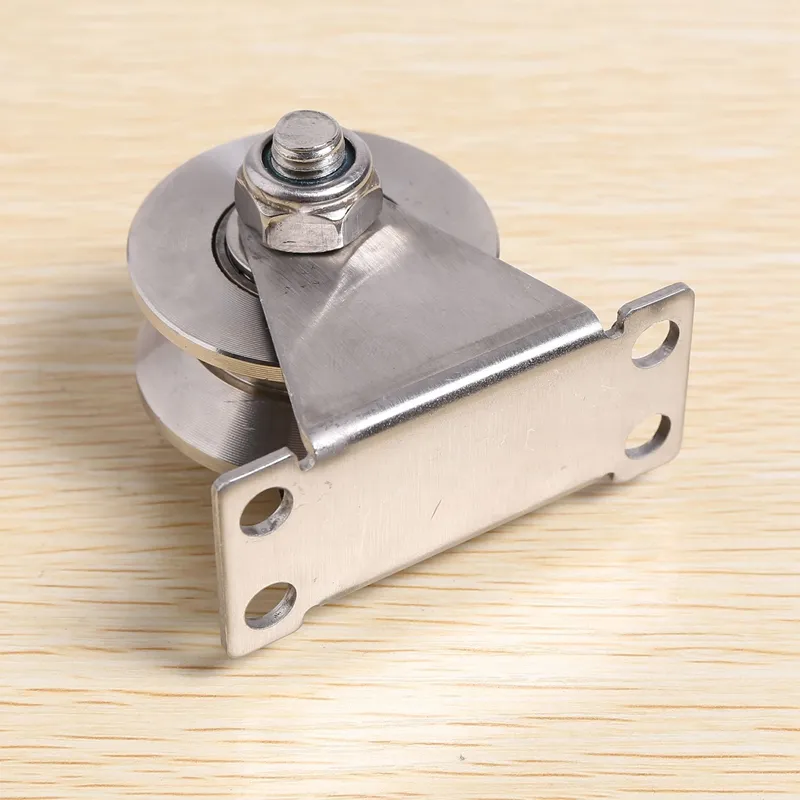 75STO-3Pack U-Type Stainless Steel Pulley Block Mute Bearings