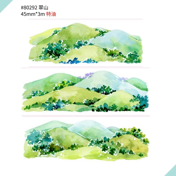 Landscaping%20Washi%20Tapes%20Adhesive%20Masking%20Tape%20Planner%20DIY%20Craft%20Scrapbooking%20Diary%20Journal%20Stickers%20School%20Supplies%20Label%20Gifts%20-%20Image%206