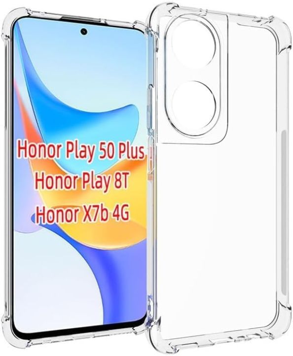 Honor X7B / Play 50 Plus/ 90 Smart / Play 8T Premium Silicone Case Crystal Clear Soft TPU Ultra-Thin Transparent Flexible Protective Mobile Phone Back Cover