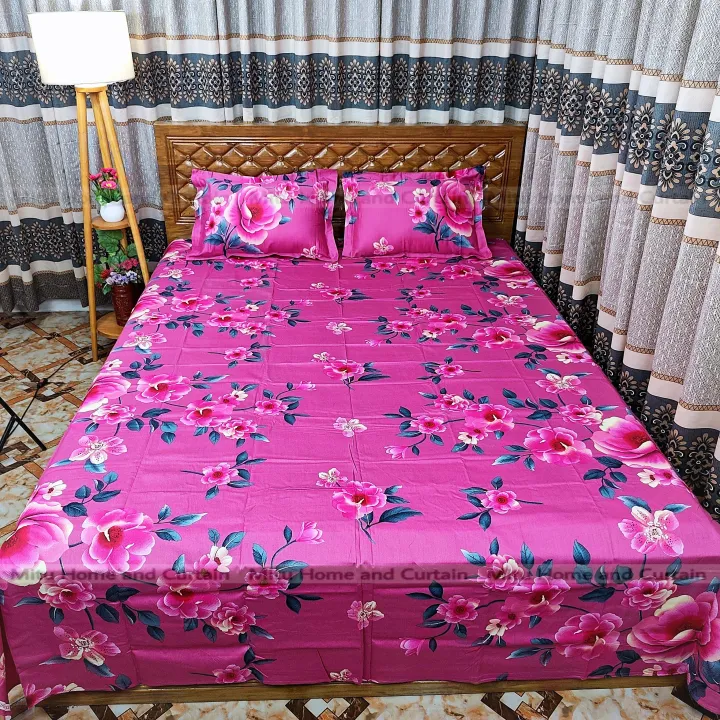 King%20Size%20Full%20Panel%20Bedsheet%20With%20Pillow%20Cover%20Chador%20Set%207.5%C3%978.5%20Feet%20Full%20Cotton%20Fabric%20%20Red%20,%20Blue%20,%20Pink%20,%20Green%20-%20Bed%20Sheet%20-%20bed%20sheet%20home%20tex%20-%20Image%209