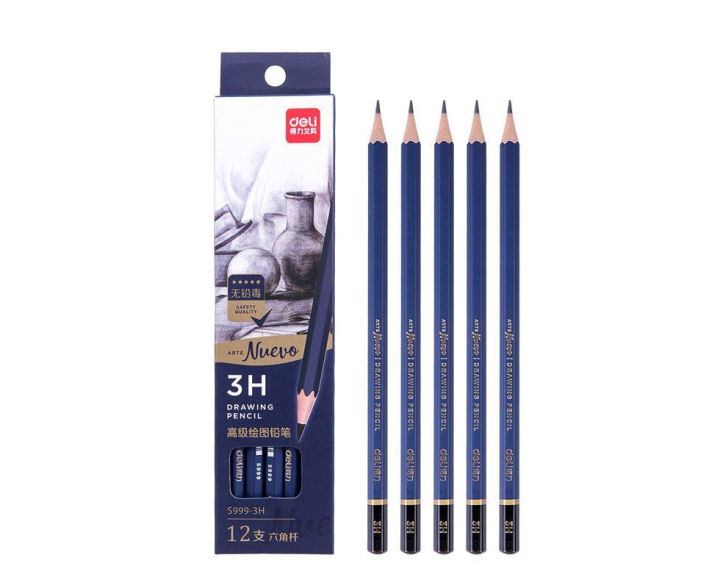 Deli%20S999-3H%20sketching%20Pencil%2012%20pcs%20-%20Image%203