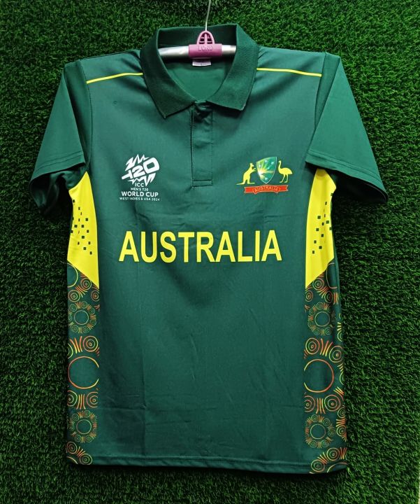 Australia Cricket Team half Sleeve Jersey For 2024 World cup / jersey 32