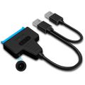 Aubess USB 3.0 2.0 SATA 3 Cable Sata To USB 3.0 Adapter Support 2.5/3.5 Inch External HDD SSD Hard Drive 22 Pin Sata III Cable.