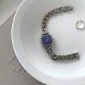 PALESCE niche Korean version ins minimalist temperament sea blue small sugar watch women's personalized chain light luxury women's watch.