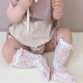【Daily Necessities For Anyone Store】Children's Socks Solid Color Lace Girl Mesh Tube Skin-Friendly Breathable Sock Baby Princess Stockiings White Lace. 