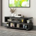 UP to 55 inch Modern TV Cabinet Simple Open Double-Layer Storage TV Rack, Floor-Standing TV Cabinet for Bedroom & Living Room 16/40. 