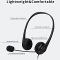 SOYTO SY490 Teaching Office Network Class Student Education Computer Headset, Style: Double Ear Black Separation USB.