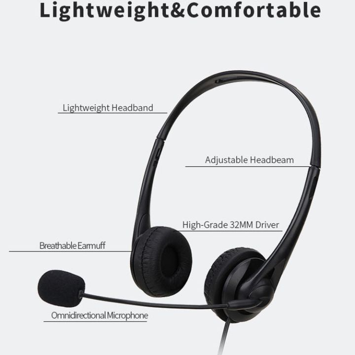 SOYTO%20SY490%20Teaching%20Office%20Network%20Class%20Student%20Education%20Computer%20Headset,%20Style:%20Double%20Ear%20Black%20Separation%20USB%20-%20Image%206