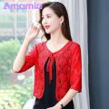 Women Lace Jackets Boho Floral Embroidered Lace-up Shawl Jacket for Women Stylish Sun Protection Coat with Hollow Out Design Perfect for Fall Spring Seasons Lightweight Lace Jacket.