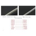 1 Meter 1mm 1.2mm 1.5mm 2mm 3mm 4mm Diameter Steel PVC Coated Flexible Wire Rope Cable Transparent 304 Stainless Steel Clothesline 7*7 (can Uncut). 
