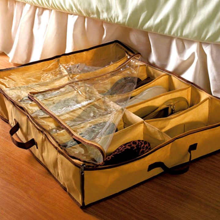 Transparent%20Shoe%20Box%20Protective%20Household%20Moisture-Proof%20Shoe%20Storage%20Bag%20Nonwoven%2012%20Grid%20Shoes%20Organizer%20for%20Closet%20-%20Image%202