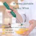ZOROOM USB Rechargeable Electric Whisk Egg Beater Handheld Coffee Blender Household Milk Shaker Mixer Frother Foamer Red. 