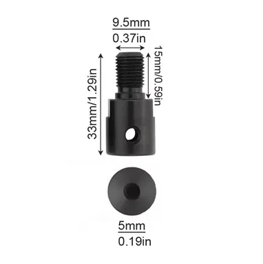 Mini Inner Thread Rod 3/8-24UNF Threaded Connecting Rod 5 MM Inner Diameter Miniature Drill ...