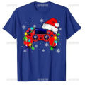 Video Game Controller Christmas Santa Hat Gamer Boys O-neck T-Shirt Gifts Gaming Lover Xmas Costume Family Matching Videos Games.