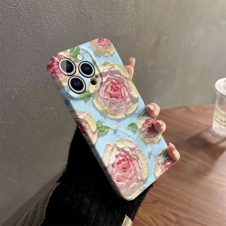 Spring%20phone%20case%20oil%20painting%20wind%20flower%20flower%2014promax%20fresh%20beauty%2012%20apple%20iphone%2015%20film%20shell%2011%20-%20Image%202
