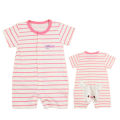 Children's clothing, summer jumpsuit, short sleeved pure cotton baby romper, boys aged 0-2, crawling clothes, thin style. 