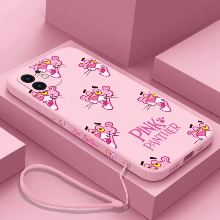 Pink%20Panther%20Phone%20Case%20For%20iPhone%2014%2013%2012%2011%20Pro%20Max%20Mini%20X%20XR%20XS%20MAX%20SE20%208%207%20Plus%206%206S%20Plus%20Silicone%20Cases%20with%20Hand%20Strap%20-%20Image%202