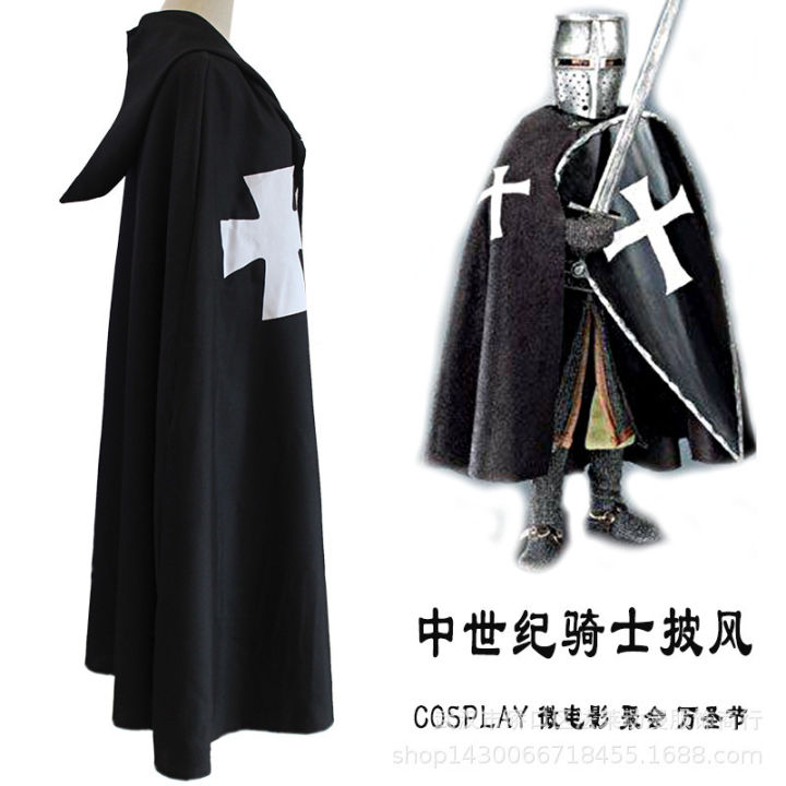Medieval Warrior Cosplay Cloak, Templar Cloak, Robes, Roman Empire Cosplay Costumes