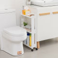 Kitchen Storage Rack For Goods Fridge Side Shelf 2/3/4 Layer Removable With Wheels Bathroom Organizer Shelf Gap Holder Rack new. 