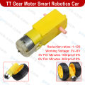 Gear Motor DC 3V 6V 100RPM 200RPM Gear Motor Dual Shaft Smart Robotics Car TT Gear Motor Double Shaft Dual Axis Geared TT Motor For Smart Robot Car Toys Tool Sets.