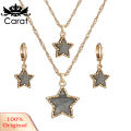 Carat 1 Set Jewelry Suit Creative Exquisite Acrylic Star Shape Jewelry Suit for Women. 