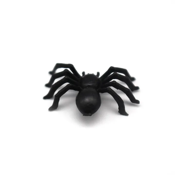 150X%20Plastic%20Black%20Spider%20Trick%20Toy%20Halloween%20Haunted%20House%20Prop%20Decor%20-%20Image%206