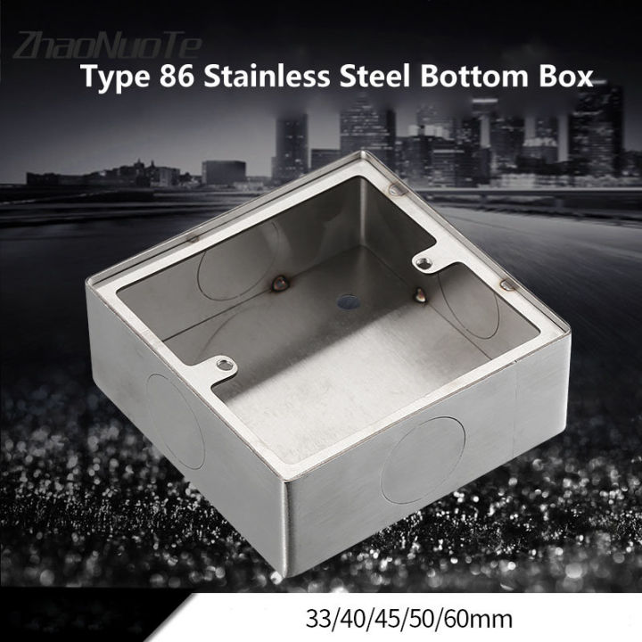 Type%2086%20Stainless%20Steel%20Box%20Surface%20Mount%20Wall%20Switch%20Socket%20Junction%20Box%2025%20Mm%20-%20Image%202
