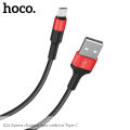 Hoco X26 3A Type C Cable Express Fast Charging Cable Data Cable Black 1M.