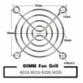 2PCS Cooling Fan Guard Metal Grill Computer Cover Fan Grill 30mm 40mm 50mm 60mm 70mm 80mm 90mm 120mm 135mm 140mm 170mm 200mm-2Pcs 60mm-Black Griils. 