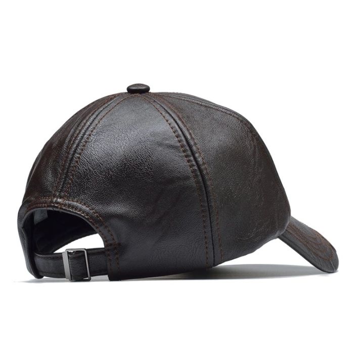 Fashion%20Men%20Leather%20Baseball%20Cap%20Hip%20Hop%20Casual%20Adjustable%20Winter%20Warm%20Hat%20Snapback%20Hat%20PU%20Leather%20Trucker%20Caps%20gorras%20-%20Image%205